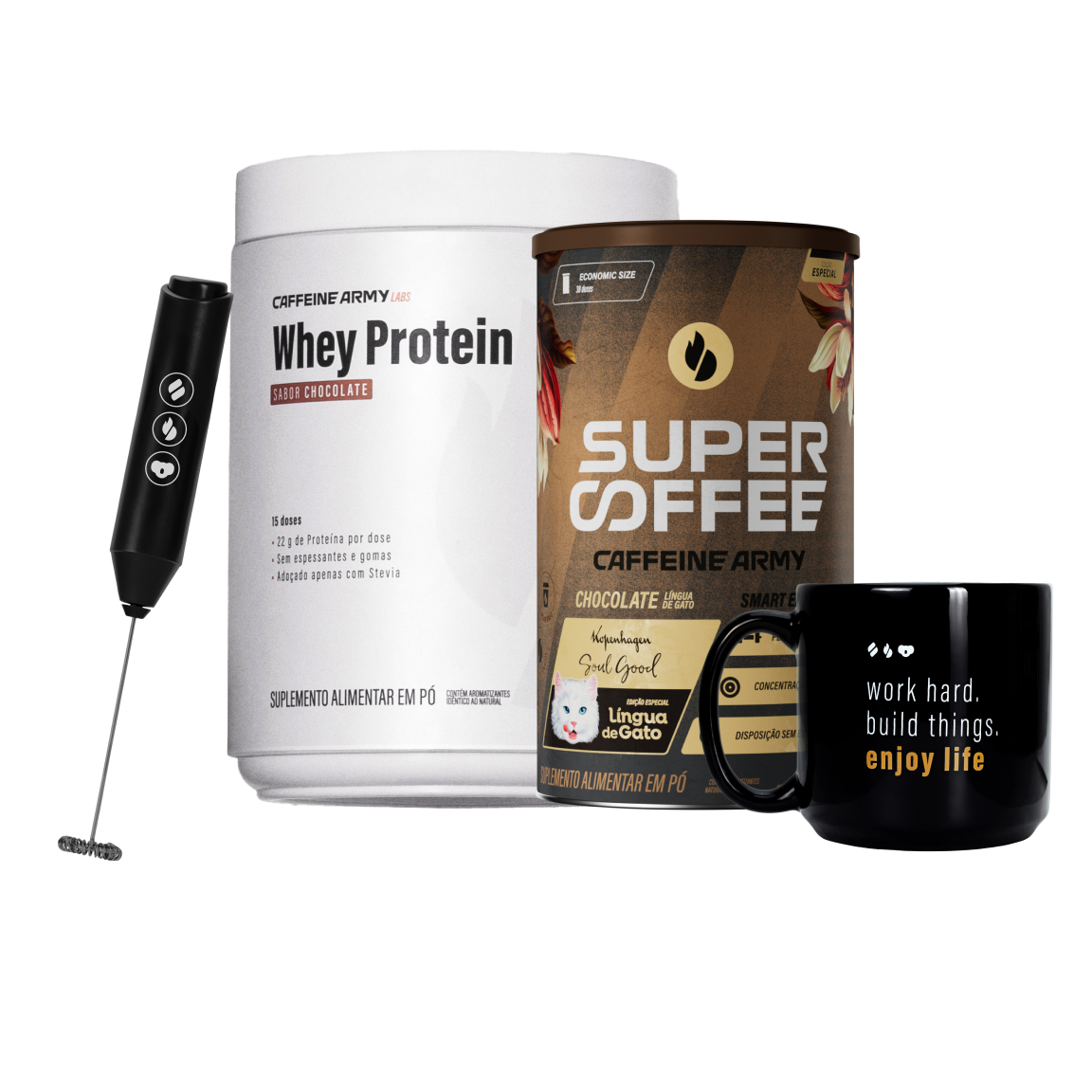 Whey Protein e SuperCoffee